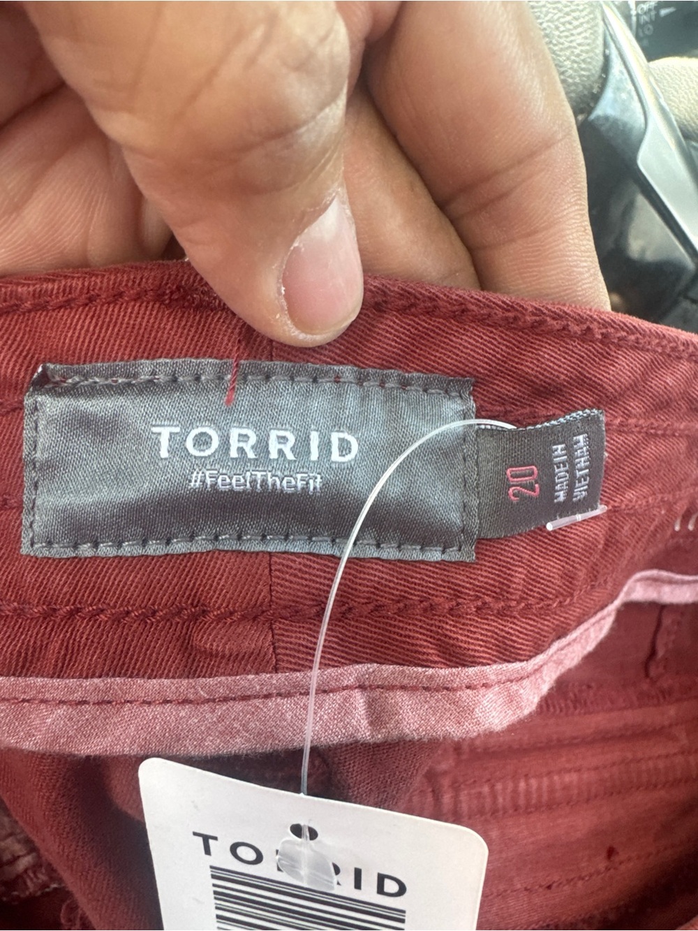 NWT Torrid Fire Brick Military Stretch Twill Mid-Rise Shorts Size 20 - Picture 4 of 7